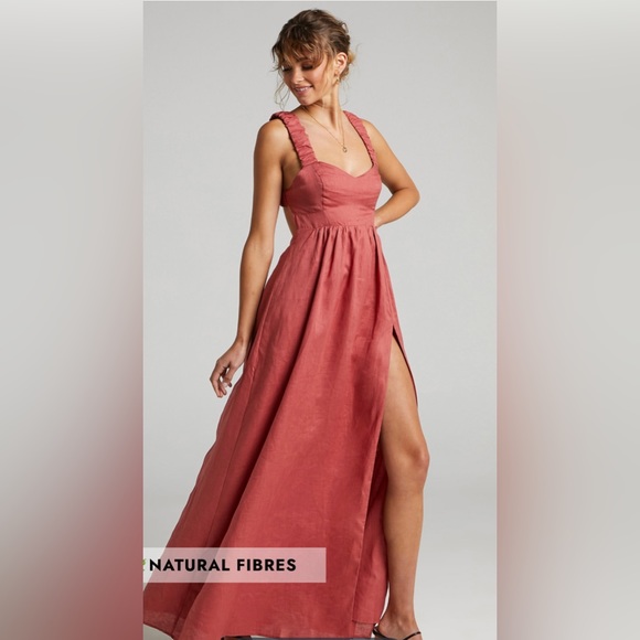 Showpo Amalie the label linen maxi dress - Picture 2 of 6